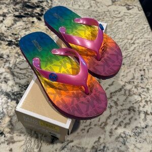 Michael Kors girls flip-flops